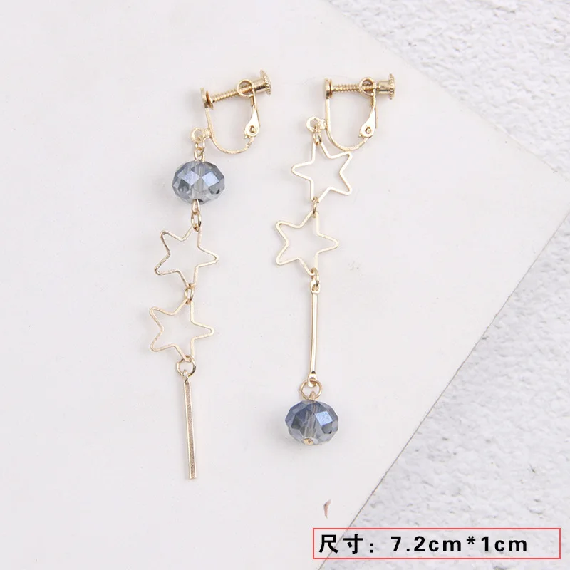 FENGLI Длинная цепочка милые серьги-кольца для женщин с изображением кролика Платье