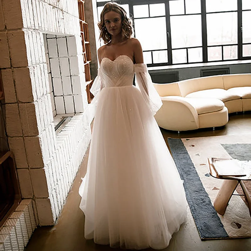 

Шикарное винтажное свадебное платье, с рукавами-фонариками