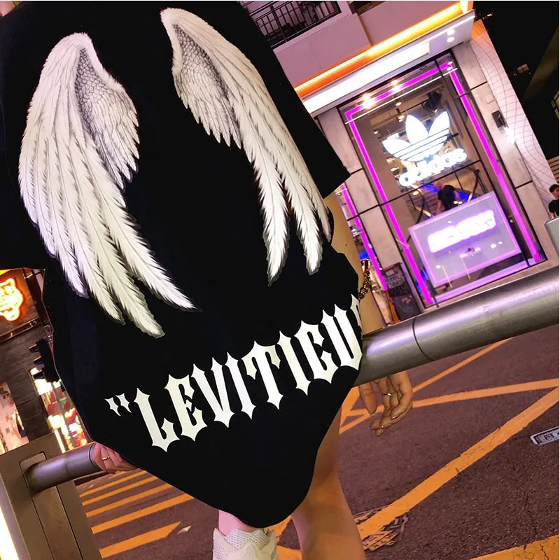 Женские рубашки в стиле харадзюку короткая уличная одежда хлопковая готическая