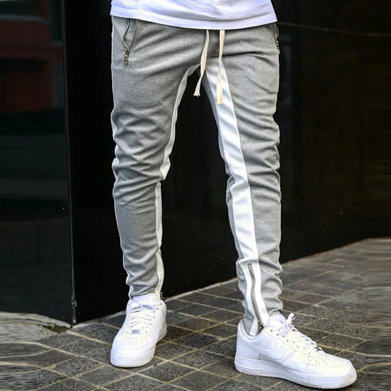 

2020 Mens Joggers Casual Pants Fitness Men Sportswear Tracksuit Bottoms Skinny Sweatpants Trousers Black Gyms Jogger Track Pants