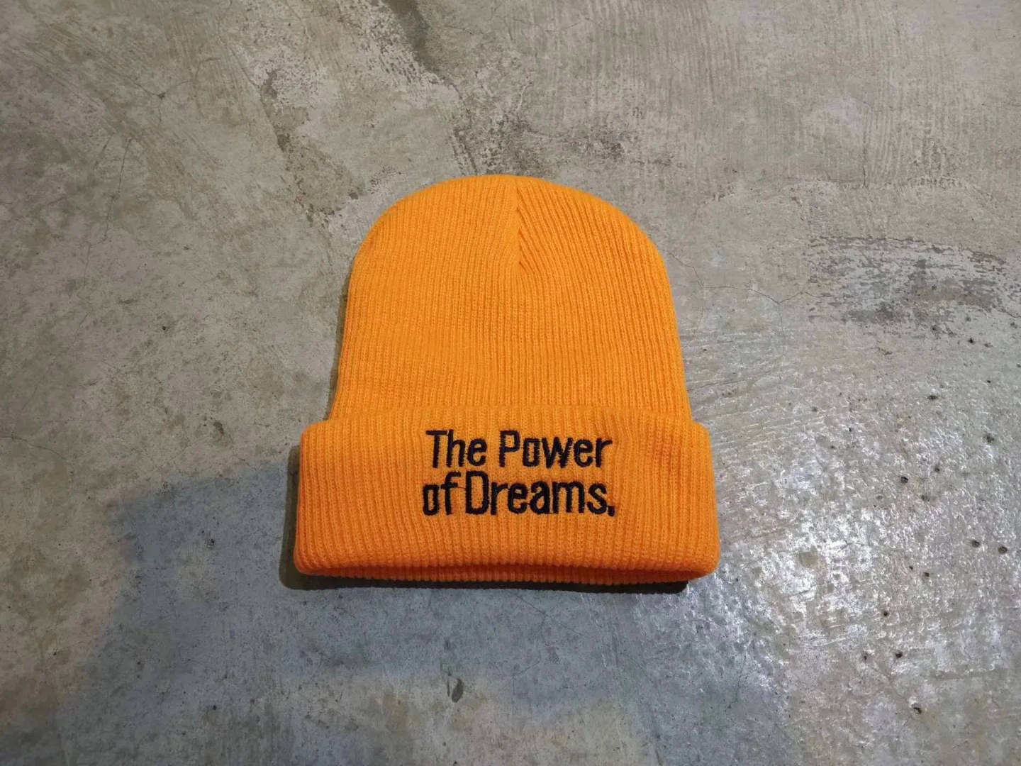 

2019 Best Quality The Power Of Dreams Embroidery Women Men Unisex Beanies Hats Casual Warm Wools Caps Beanies