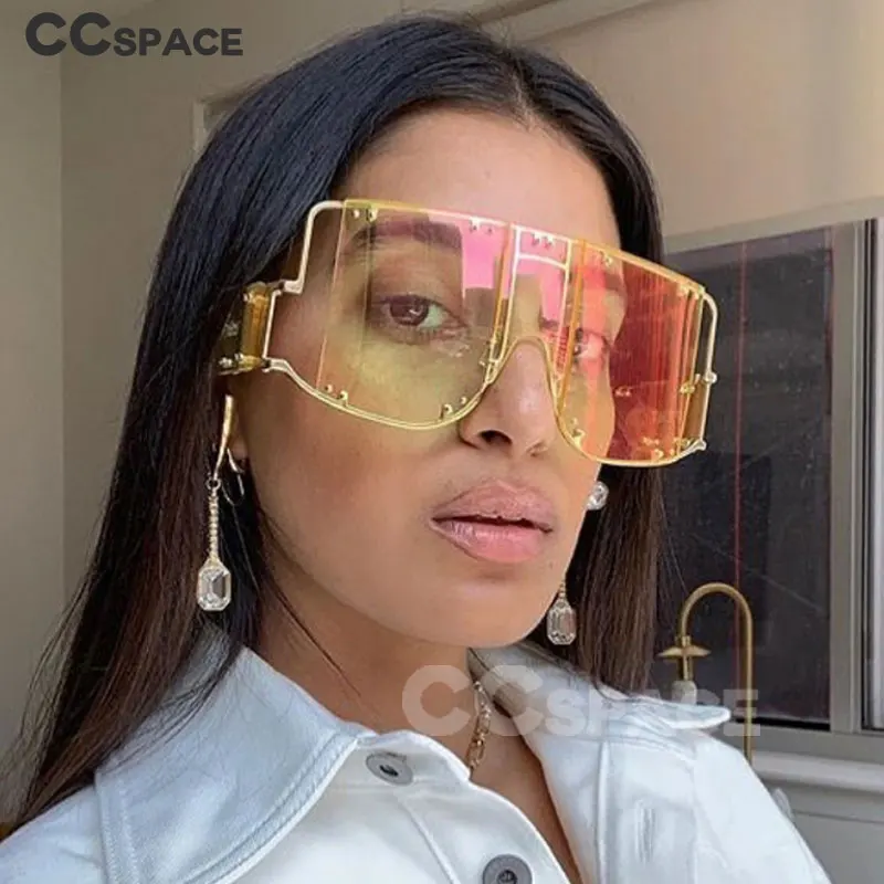 46215 квадратные негабаритные зеркальные солнцезащитные очки для мужчин и женщин