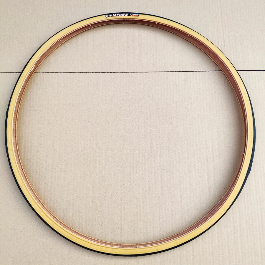 Fixed Gear Bicycle Tire Fixie Bike Tire Retro Yellow Side Tire Japanese Road Tire 700*23C 25C 110PSI Outdoor Cycling Part