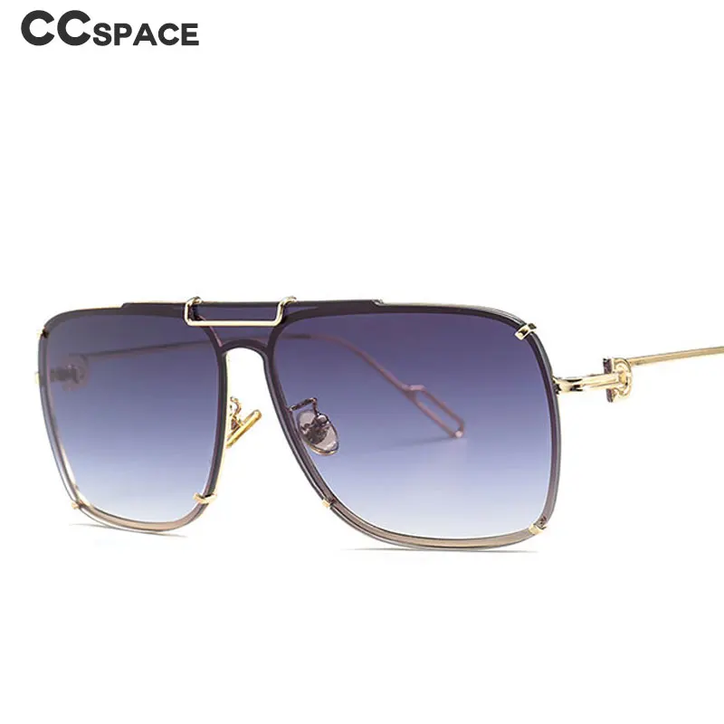 46185 солнцезащитные очки с квадратной металлической оправой и одним объективом