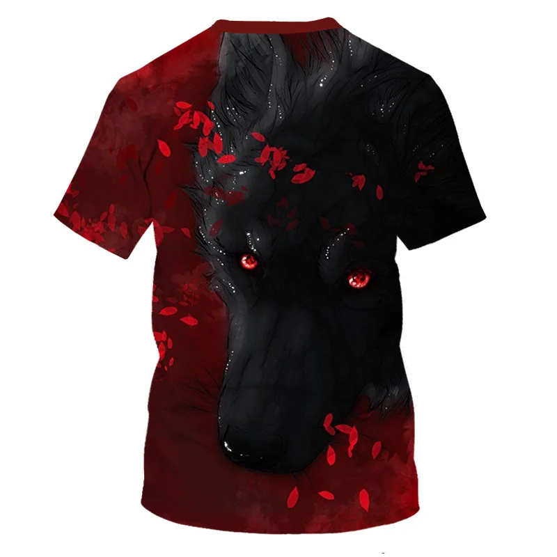 

2021 Hot Sales Animal Men T-Shirt Summer Fox Printed Graphic Tshirt Short Sleeve O-Neck Tops Funny Tees men clothing Tops New