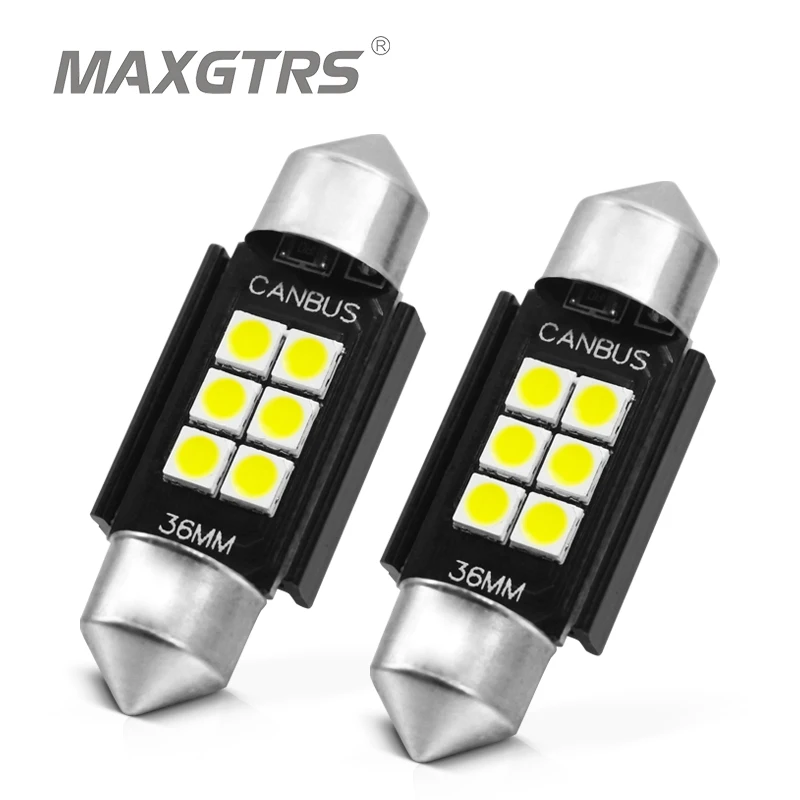 

2X 31 36 39 41 мм C5W C10W 3030 LED Автомобильная Лампа для чтения лампа для чтения карты лампа для номерного знака Canbus без ошибок 12 В