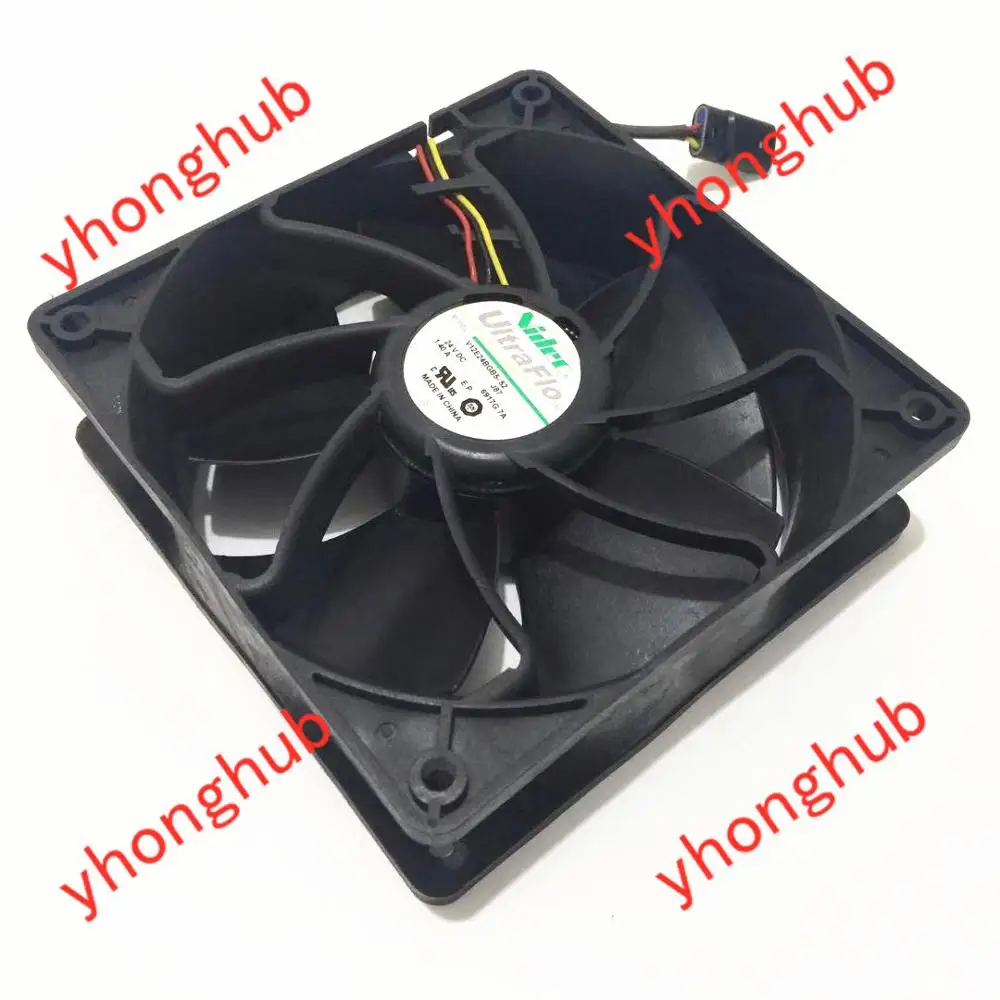 3-проводной серверный Вентилятор охлаждения Nidec V12E24BGB5-52 J87 DC 24 в 120 А 120x38 мм