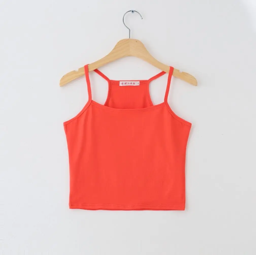 2017 пикантные женские топы на бретельках короткий топ без рукавов 6 цветов с