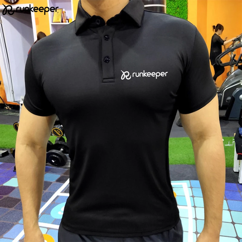 

Men T-Shirt Running T Shirt Sportswear Short Sleeve Slim Compression Tees Elastic T-Shirt Gym Fitness Quick Dry Polo T Shirt