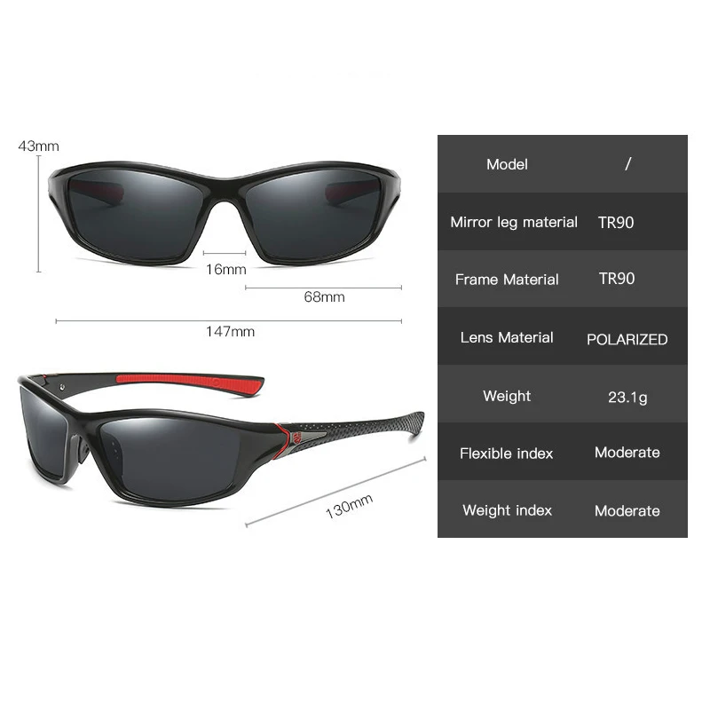 Мужские солнцезащитные очки Polaroid поляризационные с HD разрешением 2020 ночным