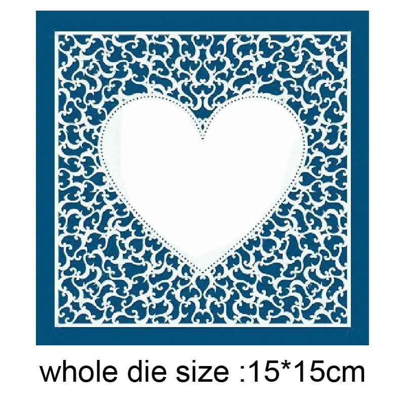 

Lace Heart Photo Frame Metal Cutting Dies Stencils dies Scrapbooking diy photo album Embossing Dies Cuts Card making Craft dies