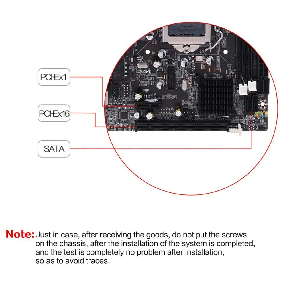 

H61 LGA 1155 Motherboard Socket Desktop Mainboard DDR3 Dual Channels for Intel LGA1155 Core I3 I5 CPU Computer Mainboard