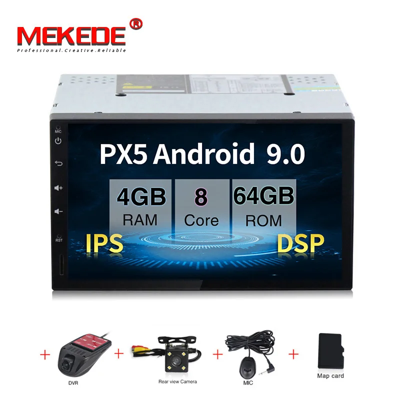 64G add camera DVR MEKEDE PX30 " 2Din 9,0 автомобильный dvd-плеер для Nissan Volkswagen TOYOTA Honda KIA hyundai Lada Renault mazda универсальный автомобильный Радио gps - Цвет: 64G add camera DVR