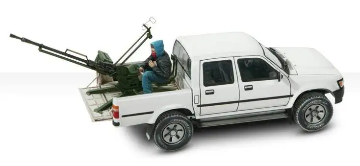 Meng VS 001 1/35 Масштаб Toyota Hilux пикап грузовик/w ZPU1 анти резервуар пистолет дисплей