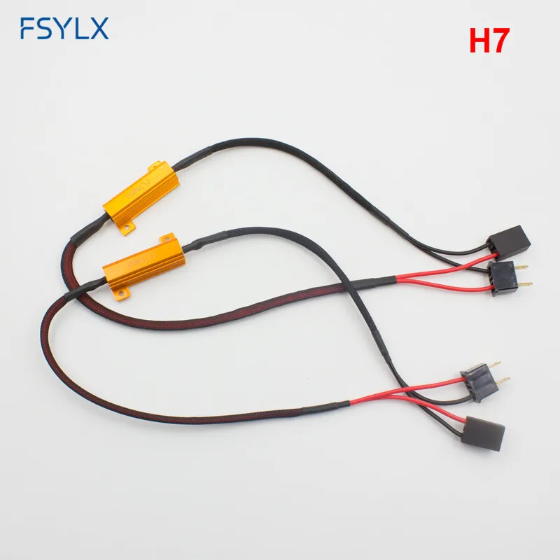 FSYLX 2 шт. 9006 9005 H11 H9 H8 H7 H1 H3 Автомобильный светодиодный Предупреждение компенсатор