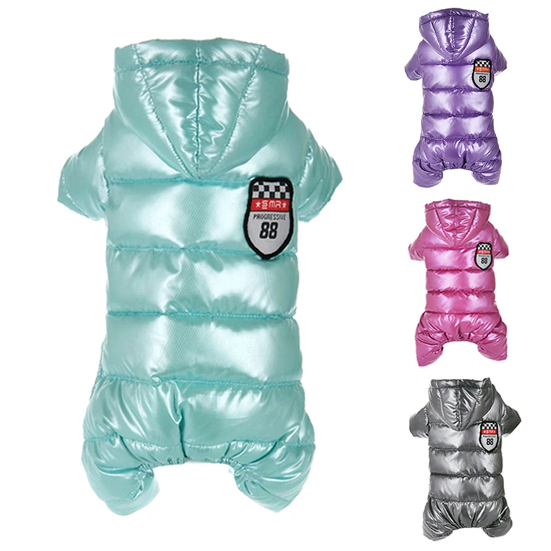 Теплая одежда для собак зимняя милая куртка щенков водонепроницаемые толстовки
