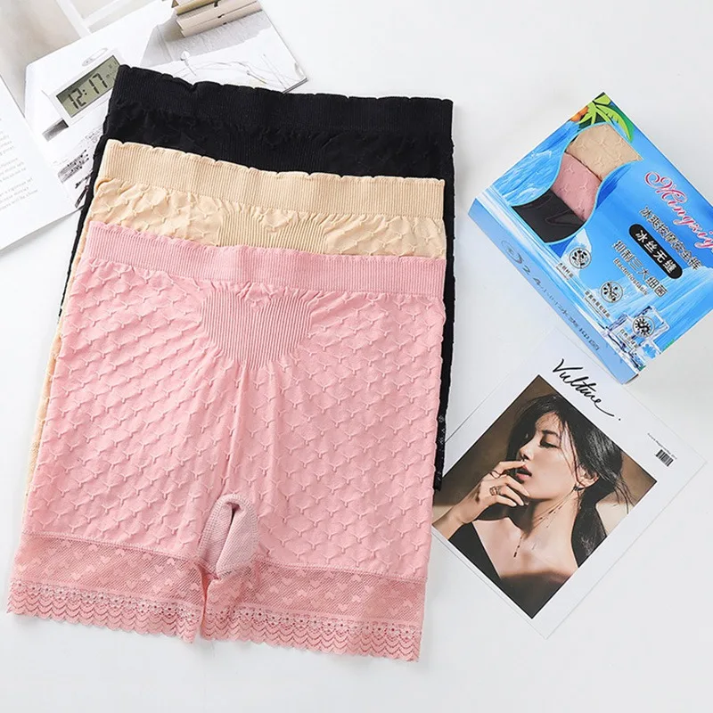 3 шт. женские бесшовные трусы с завышенной талией|Трусы-шорты| |