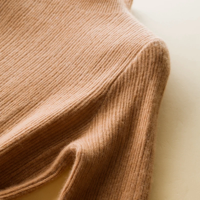 

Women 100% Cashmere Pullover 2020 New Arrival Turtleneck Elasticity Sweater Female Warm Soft Basic Jumper Solid Slim Pull Femme