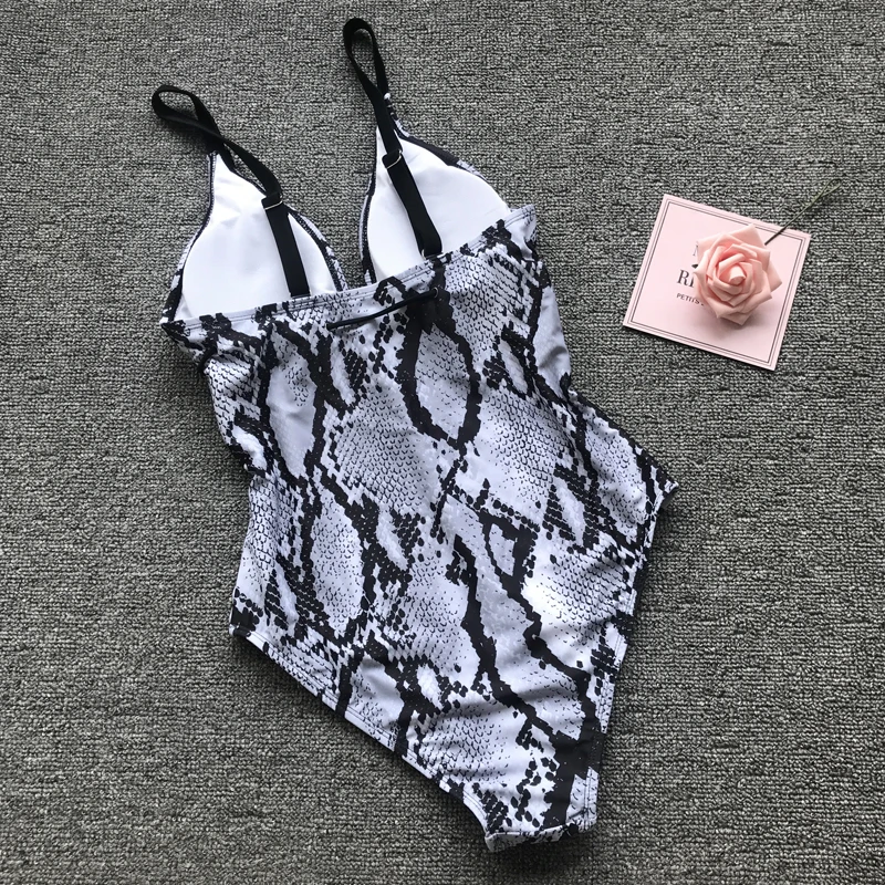 Сексуальный купальник большого размера Женский цельный 2019 монокини с пуш-апом