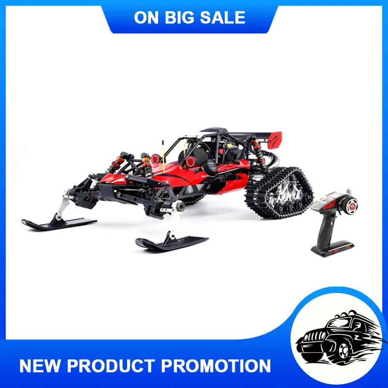 

Снегоход Rovan Baja 305AS 1/5RC на бензине с дистанционным управлением, конкурентоспособная модель внедорожника, один автомобиль двойного назначени...