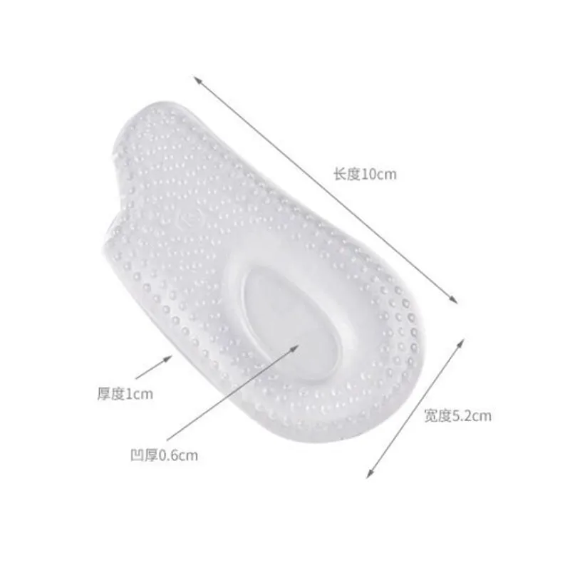 

1Pair Soft Silicone Gel Insoles Heel Cushion Soles Pain Relief Protectors Spur Support Shoe Pad Feet Care Heel Massager Insoles