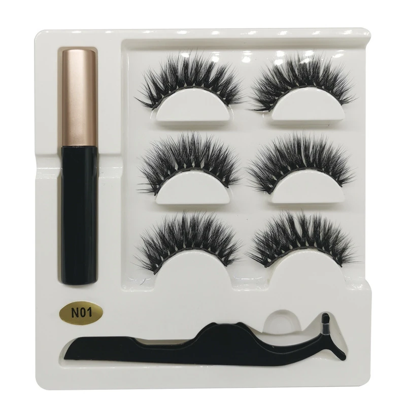 3 пары 5 магнитных ресниц 3D искусственный норковый магнит для магнитные жидкие