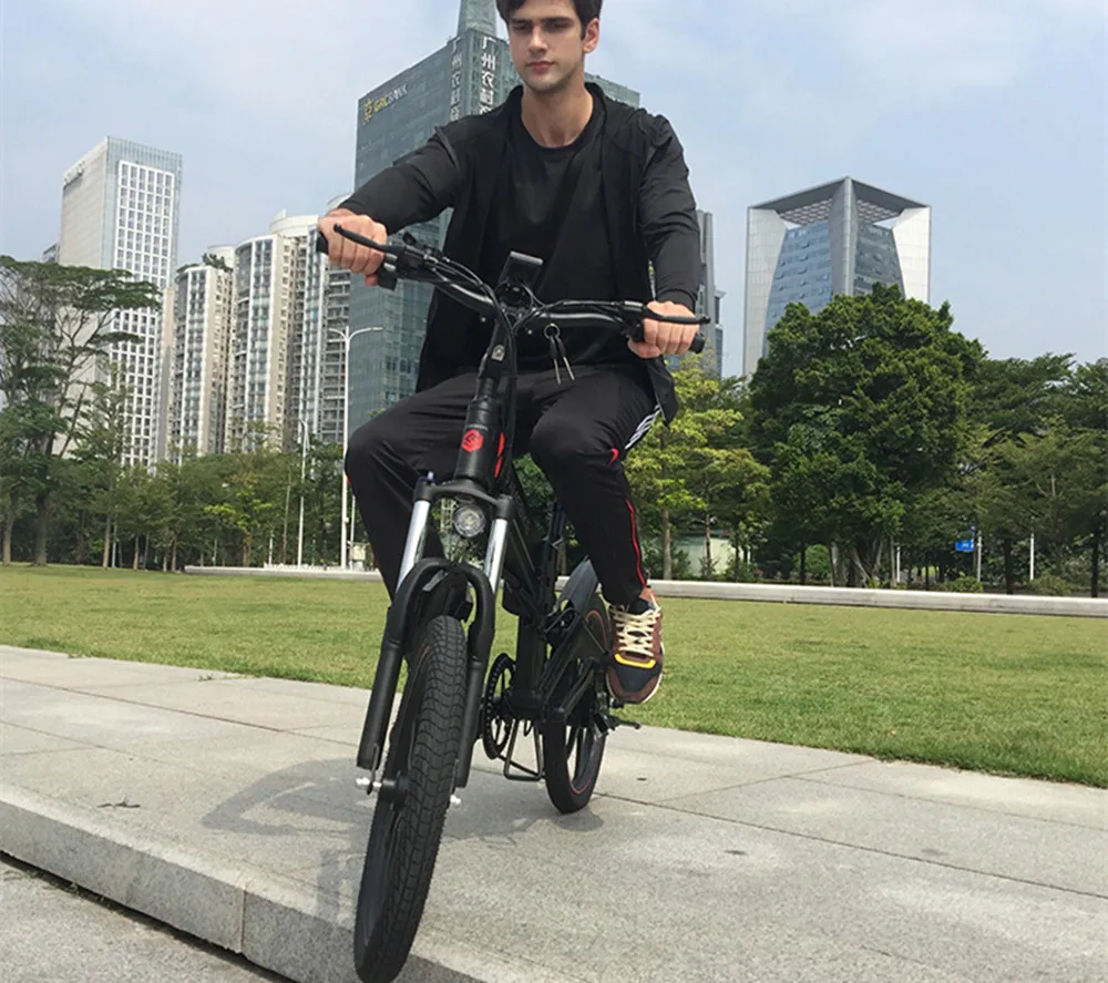Электрический велосипед 48 в два колеса с одним приводом 350 Вт умный мощный скутер