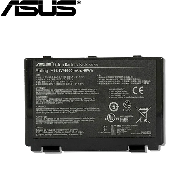 ASUS оригинальные 4400 мАч 11,1 V для Asus A32-F82 K50id K50AF K51AC K51AB K51AE K40in k50in K40 K50ij k50c K60ij K70ab K70ic K70