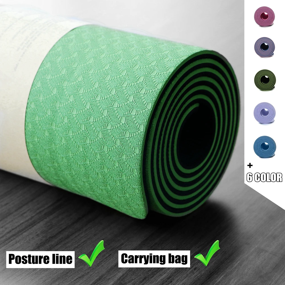 Коврик для йоги из термополиуретана 183*61*0 6 см коврик занятий спортом