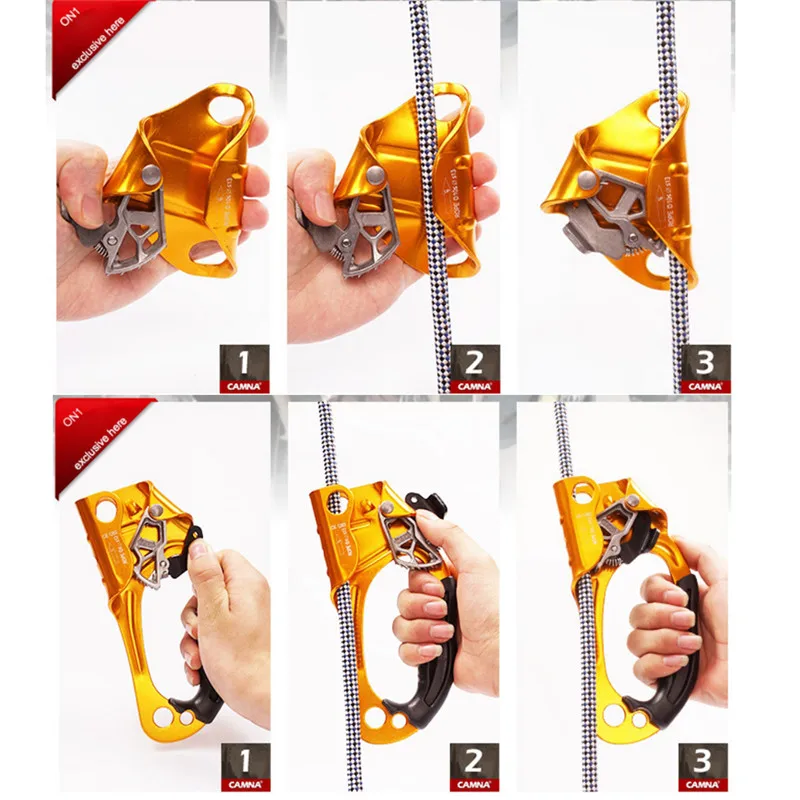 Ручной Жумар для спорта на открытом воздухе скалолазание справа альпинистская