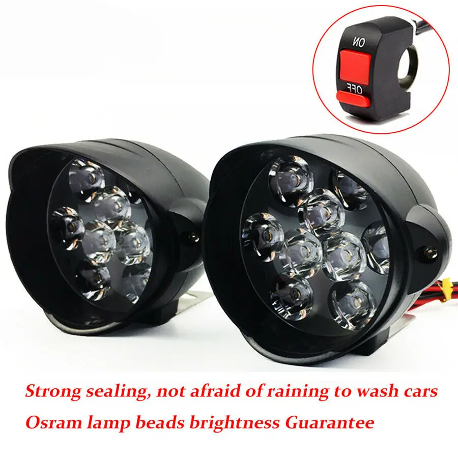 Фара светодиодная для мотоцикла 30 Вт 6000 К 9-85 в 2 шт. |