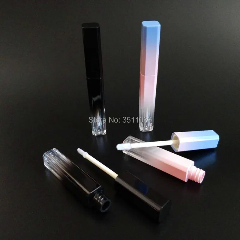 3 5 мл розовый синий градиент пластиковый для губ блеск трубка кассик черный