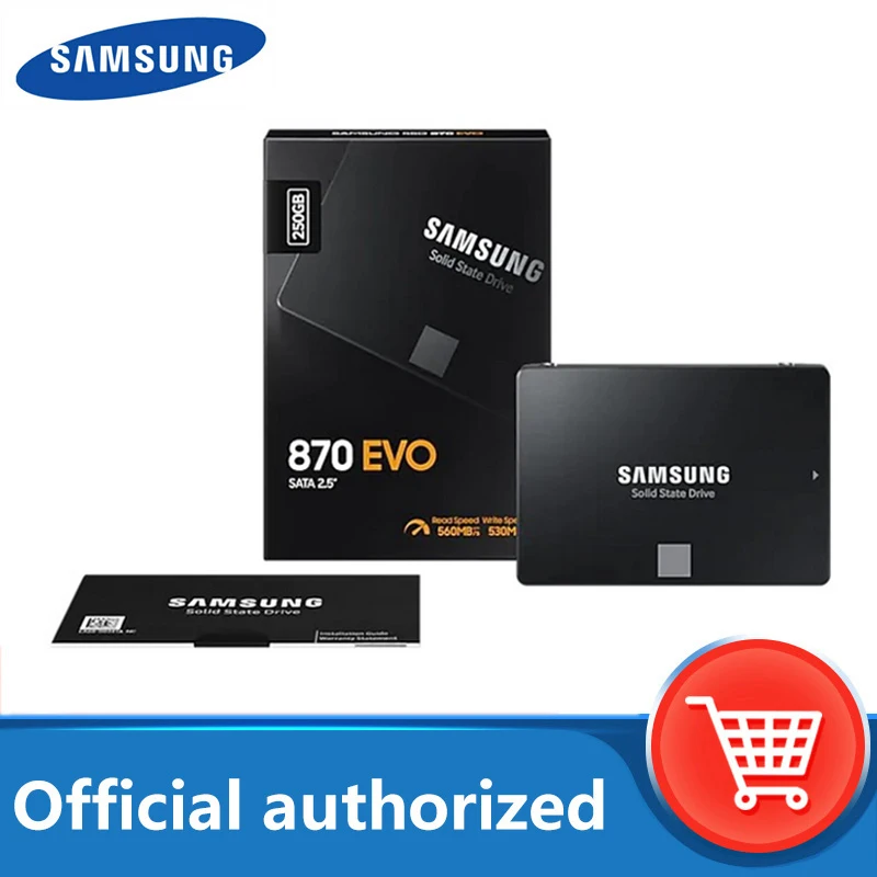 SAMSUNG SSD 870 EVO 500 ТБ 250 ГБ 1 2 Внутренний твердотельный жесткий диск HDD SATA3 5 дюймовый