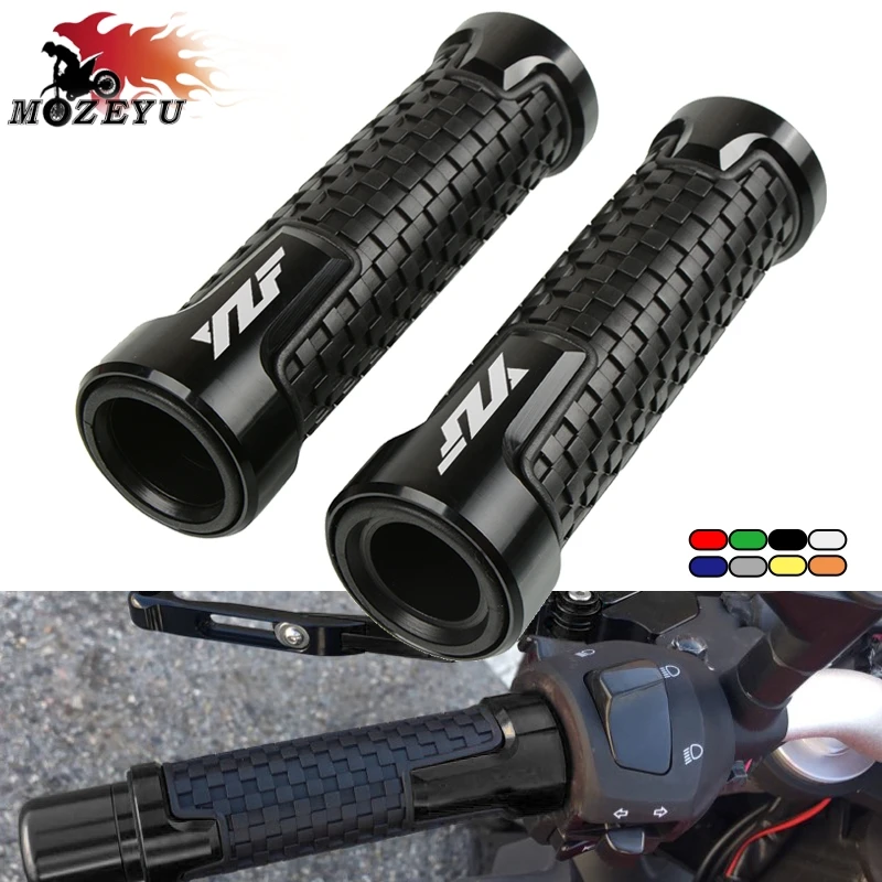 

Motorcycle 7/8"22mm Handlebar Grip Handle Bar Motorbike Hand Grips For YAMAHA YZF YZF R1 R3 R6 R15 R25 R125 YZF-R1M YZF-R6 YZFR3