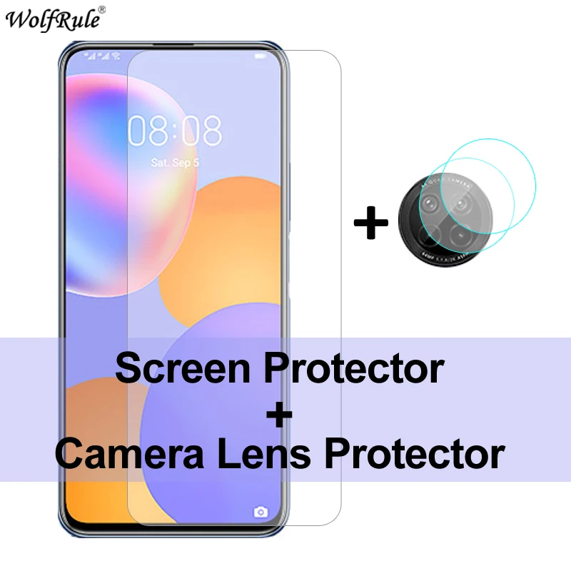 2 шт. Защита экрана для Huawei Y9a стекло Y6P Y5P Y8P Y8S Y9S Y7P Закаленное Защитная пленка