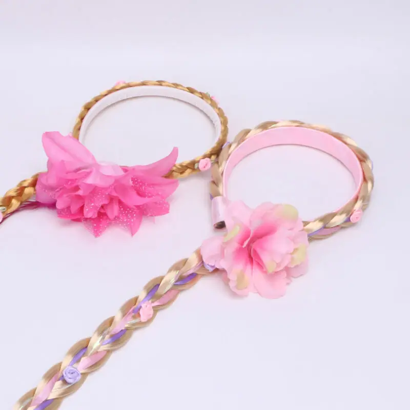 Новый Косплей плетеная тесьма запутанная Рапунцель Принцесса повязка на голову