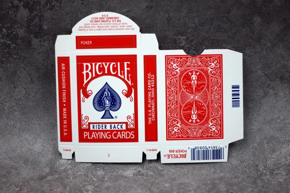 

20pcs/50pcs Original Quality Playing Card Box Rider 808 Red/Blue Design Poker Card Magic Accessories Magician Props Magic Tricks