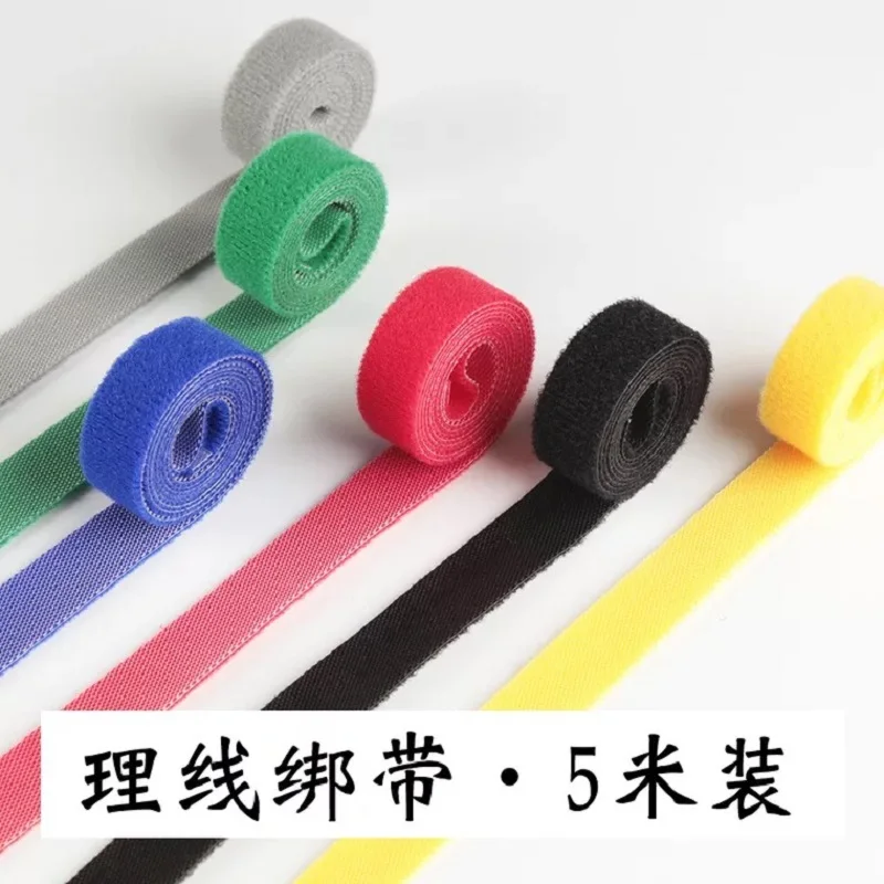 Самоклеящаяся многоразовая кабельная стяжка нейлоновая застежка крючок и петля