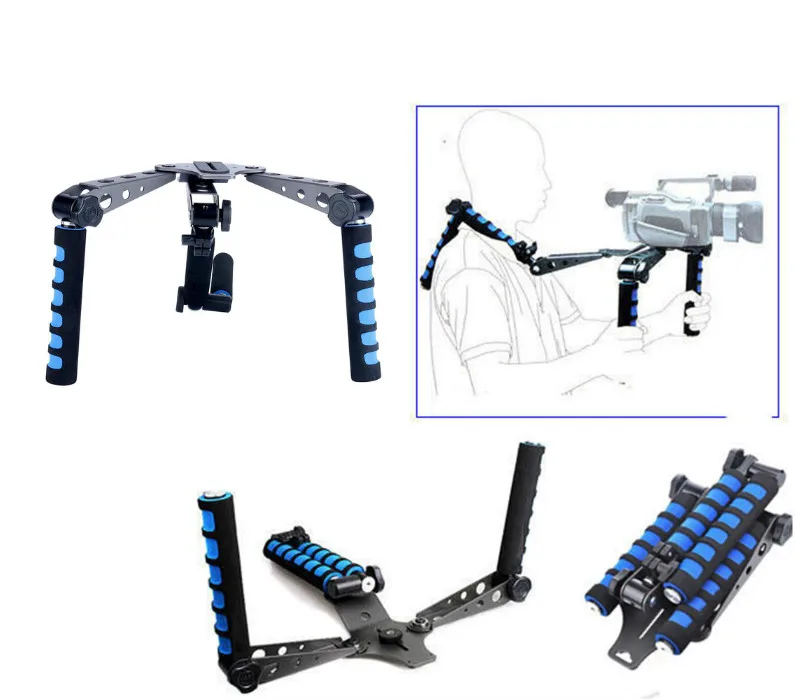 

Foldable Tripod Rig Film Making System Shoulder Spider Steady Stabilizer Handle Bracket for Canon Nikon Sony A7 Panasonic DSLR