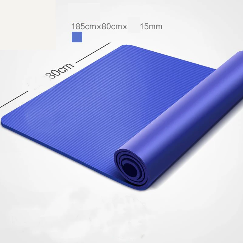 185*80cm Larger High Quality NBR Yoga Mat Slim Mats Non-slip Tasteless Fitness Pilates Home Exercises Gym Sport Pad Exercis - купить по