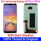 Оригинальный ЖК-дисплей для Samsung Galaxy S8 plus G955 G955F g955u S8plus с сенсорным экраном дигитайзер 6,2 ''AMOLED burn shadow