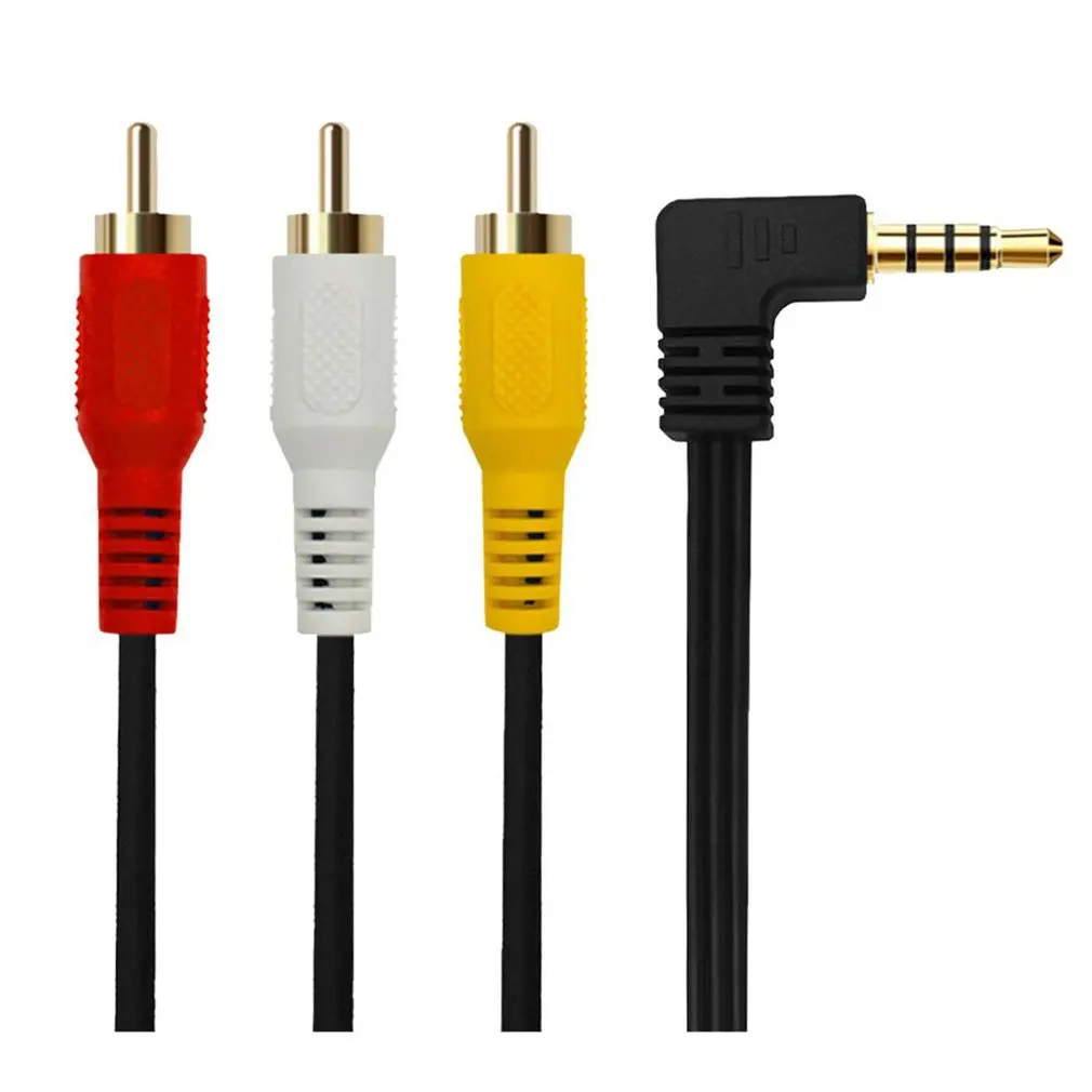 3 5 мм Мини AV до RCA Мужской адаптер аудио видео кабель видеокамеры 6 футов ПВХ