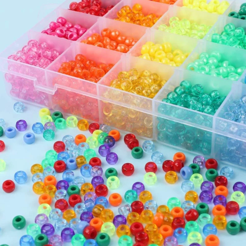 

2880Pcs 9Mm Round Imitation Pearl Beads Mix Colors Loose Bead Sewing Garments Accessories DIY Jewelry Embellishment