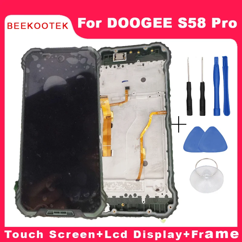 

New Original DOOGEE S58 Pro LCD Display+Touch Screen Digitizer with Frame Assembly Replacement Parts For DOOGEE S58 Pro Phone