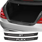 Автомобильная Наклейка для Ford FUSION FIESTA Женская экспедиция FIGO FLEX GALAXY GT KA аксессуары для багажника из углеродного волокна защитная наклейка