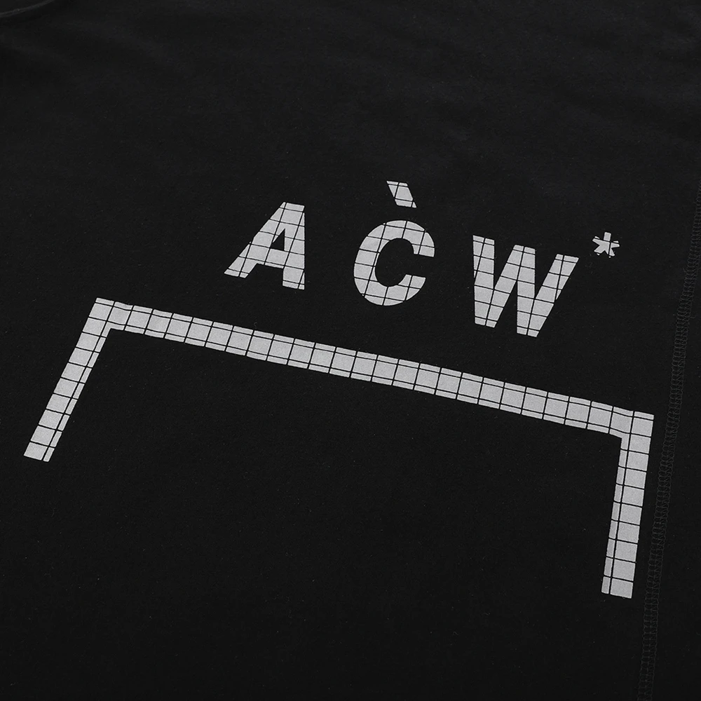 

A COLD WALL ACW Cold Wall Geometric Letters Reflective Round Neck Short Sleeve High Street Loose T-shirt Size S-XL