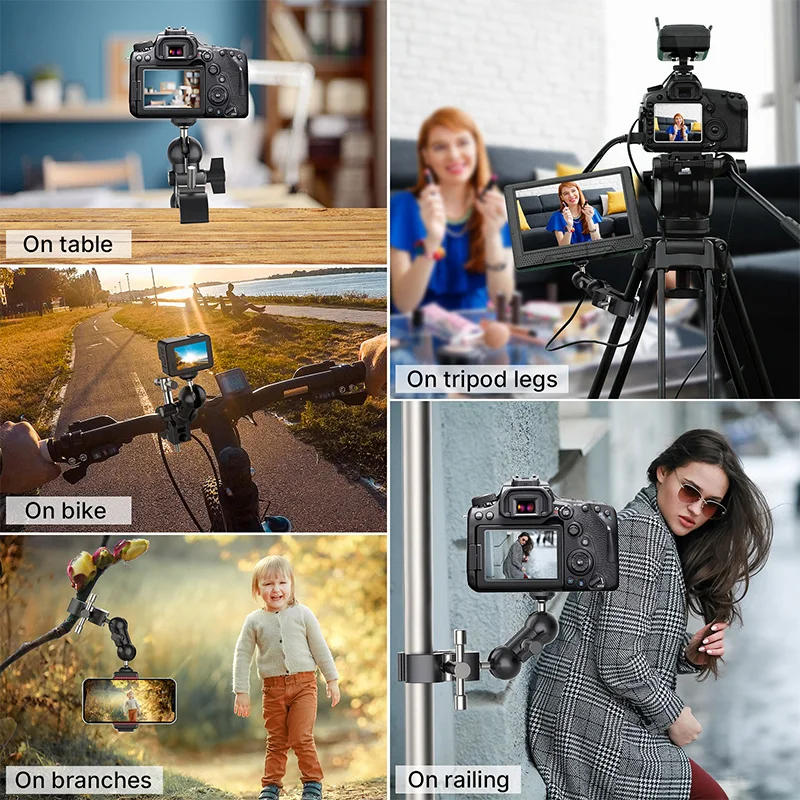 Металлический Супер Зажим для камеры UURig с шариковой головкой зажим Волшебная