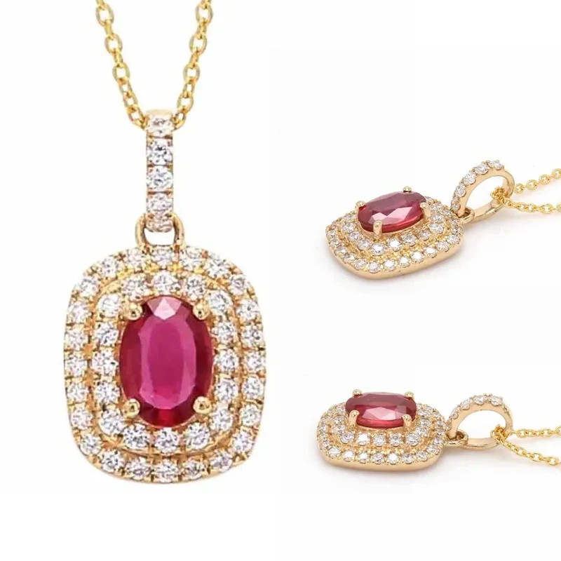 

JK Luxurious Women Pendant Necklaces for Wedding Gold Color Full Paved CZ Stone High Quality Elegant Accessories Lady Jewelry