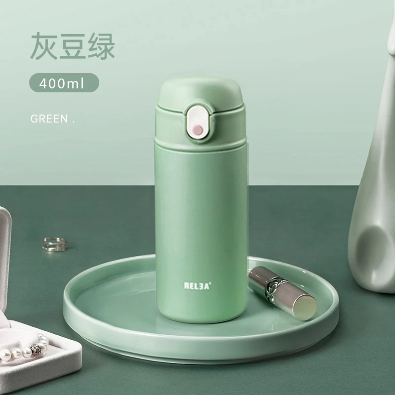 

Cute Travel Vacuum Flask Stainless Steel Kids Water Bottle Milk Thermos Cup for Girls Kubek Termiczny Household Products DG50TC