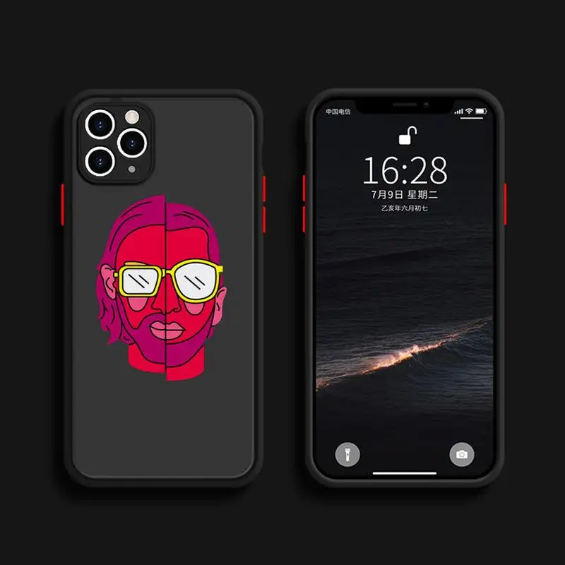 

PNL QF Rapper famous group Phone Case For iPhone 12 11 Mini Pro XR XS Max 7 8 Plus X Matte transparent cover